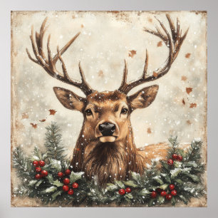 Weihnachten Vintage Poster
