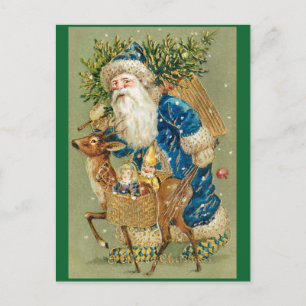 Weihnachten Vintage Santa Claus Postkarte