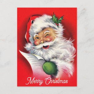 Weihnachten Vintage Santa Claus Postkarte