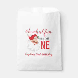 Weihnachten Vintage Santa Erster Geburtstag Geschenktütchen