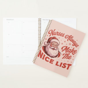 Weihnachten Vintage Santa Krankenschwestern kommen Planer