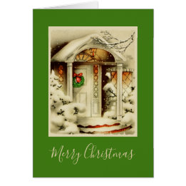 Weihnachten Vintage-Urlaubstür-Dekoration