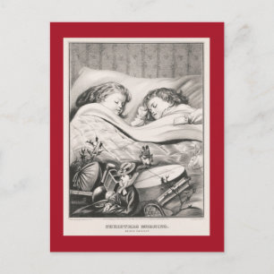 WEIHNACHTEN VINTAGE: WEIHNACHTEN MORGEN 1871 POSTK POSTKARTE