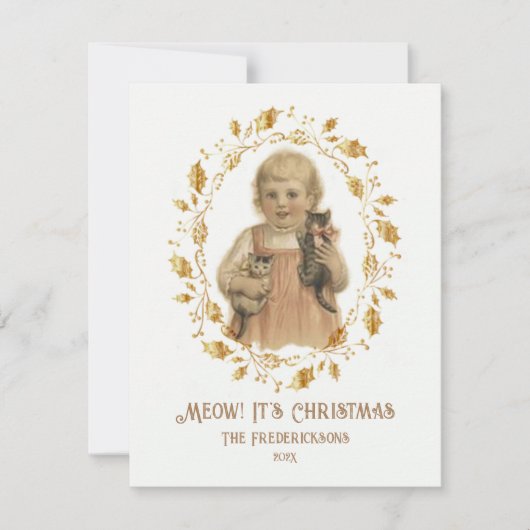 Weihnachten - Vintage Weihnachtskarte (Vorderseite)