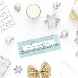 Weihnachten Vintager blauer Geheimname Zeichnend K Telefonnummerkarte