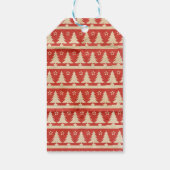 Weihnachten Vintager Feiertag Geschenkanhänger (Rückseite)