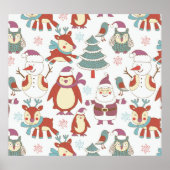 Weihnachten: Vintager Hintergrund Poster (Vorne)