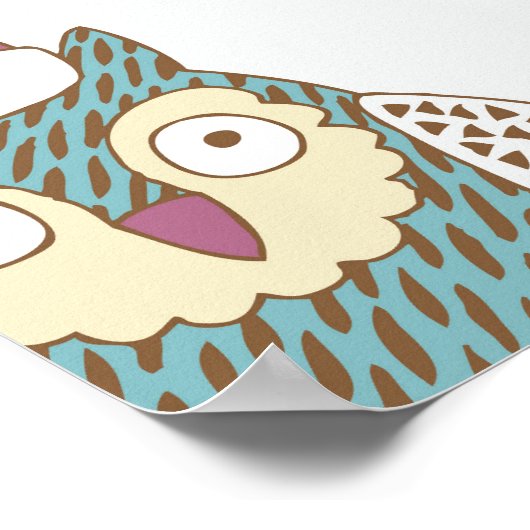 Weihnachten: Vintager Hintergrund Poster (Ecke)