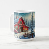 Weihnachten Vintager LKW und Roter Barn Tasse (Vorderseite Links)