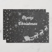 Weihnachten | Vintager Santa Claus Sleigh (Vorne/Hinten)