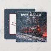 Weihnachten - Vintager Schneezug (Vorne/Hinten)