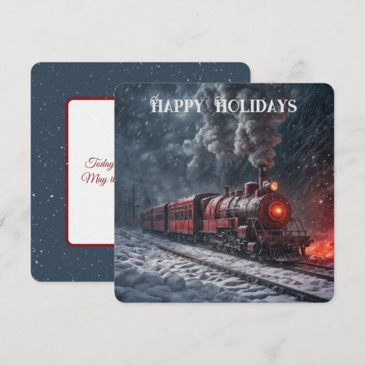 Weihnachten - Vintager Schneezug (Vorne/Hinten)