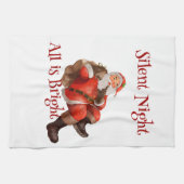 Weihnachten Vintager Weihnachtsmann Geschirrtuch (Horizontal)