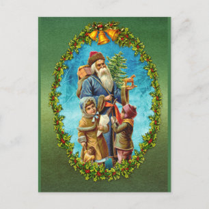 Weihnachten Vintager Weihnachtsmann/Kinder Weihnac Postkarte