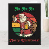 Weihnachten Vintager Weihnachtsmann Kinderspielzeu Karte (Vorderseite)