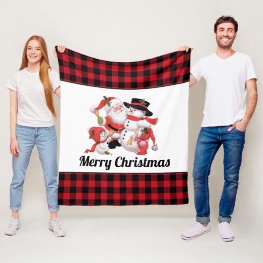 Weihnachten Vintager Weihnachtsmann Name oder Nach Fleecedecke (Beispiel)