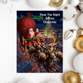 Weihnachten Vintager Weihnachtsmann Postkarte