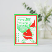 Weihnachten - Vintages Frauenleiden (Kopie) Postkarte (Stehend Vorderseite)