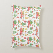 Weihnachten Vintages Rotlastmuster Dekokissen (Rückseite(Vertikal))