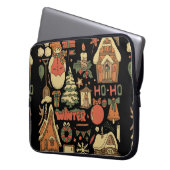 Weihnachten Vintages Set 1 Laptopschutzhülle (Vorderseite Links)