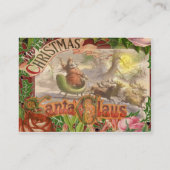 Weihnachten Visitenkarte (Rückseite)