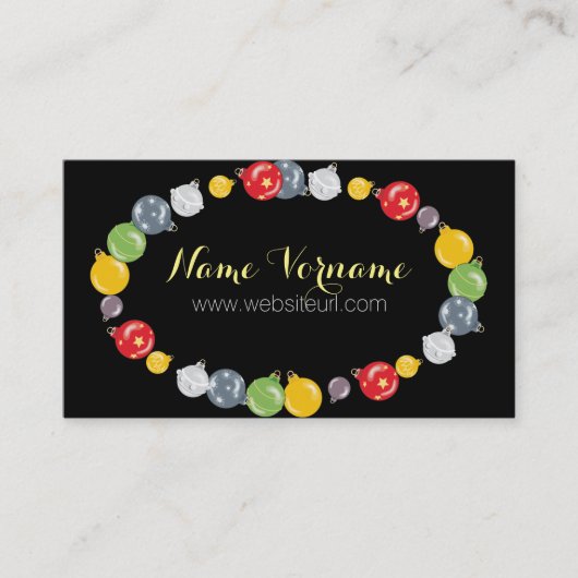 weihnachten visitenkarte (Vorderseite)