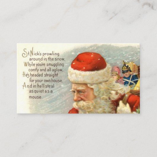 Weihnachten Visitenkarte (Vorderseite)