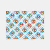 Weihnachten Vizsla Fleecedecke (Vorderseite (Horizontal))