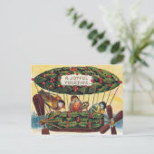 Weihnachten - Vögel in einem Flugzeug (Stehend Vorderseite)