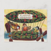 Weihnachten - Vögel in einem Flugzeug (Vorderseite)