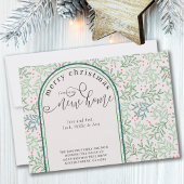 Weihnachten vom Neuen Haus Winter Grün Bewegung Ankündigung