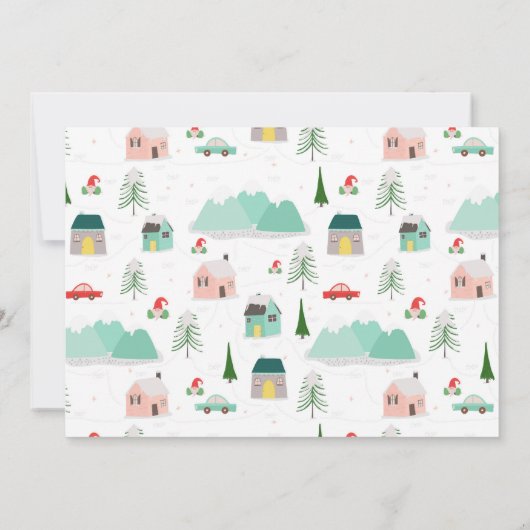 Weihnachten vom New House Mountain Village Moving Ankündigung (Rückseite)