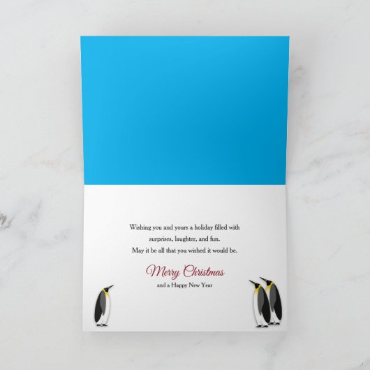 Weihnachten von allen Pinguinen von Iglu Lights (Innenseite)