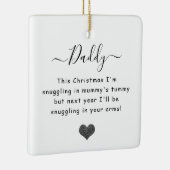 Weihnachten von aufgeblähtem Papa zu sein Keramikornament (Rechts)