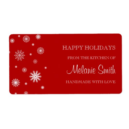 Weihnachten Von der Küche der Labels Roter Schnee (Vorne)