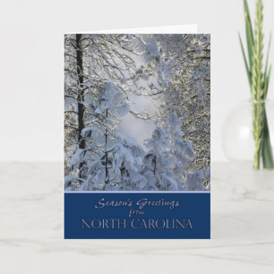 Weihnachten von der North Carolina-Karte