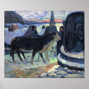 Weihnachten von Eugène Henri Paul Gauguin Poster
