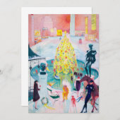 Weihnachten von Florine Stettheimer Dankeskarte (Vorne/Hinten)