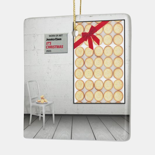 "Weihnachten" von Jessica Claus Keramikornament (Links)