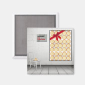 "Weihnachten" von Jessica Claus Magnet (Vorderseite/Rückseite)