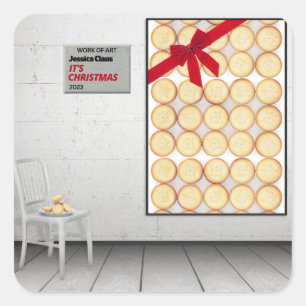 "Weihnachten" von Jessica Claus Quadratischer Aufkleber