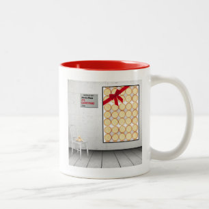 "Weihnachten" von Jessica Claus Zweifarbige Tasse