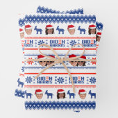 Weihnachten von Joe und Kamala Aviator Geschenkpapier Set (Beispiel)