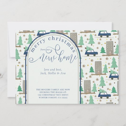 Weihnachten von Neuhaus Auto und Apartment Umzug Ankündigung (Vorderseite)
