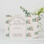 Weihnachten von New House Village Apartment Moving Ankündigung (Stehend Vorderseite)