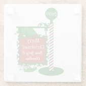 Weihnachten von Paarnamenelfen Glasuntersetzer (Rückseite)