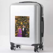 Weihnachten von Präsident Barack Obama und Michell Aufkleber (Koffer)