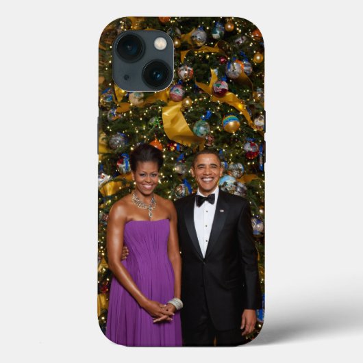 Weihnachten von Präsident Barack Obama und Michell Case-Mate iPhone Hülle (Rückseite)