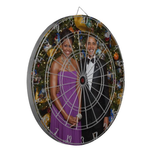 Weihnachten von Präsident Barack Obama und Michell Dartscheibe (Vorderseite Links)