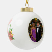 Weihnachten von Präsident Barack Obama und Michell Keramik Kugel-Ornament (Links)